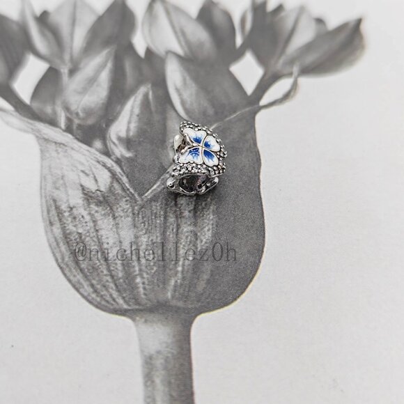 Pandora Blue Butterfly Sparkling Charm - Picture 2 of 6